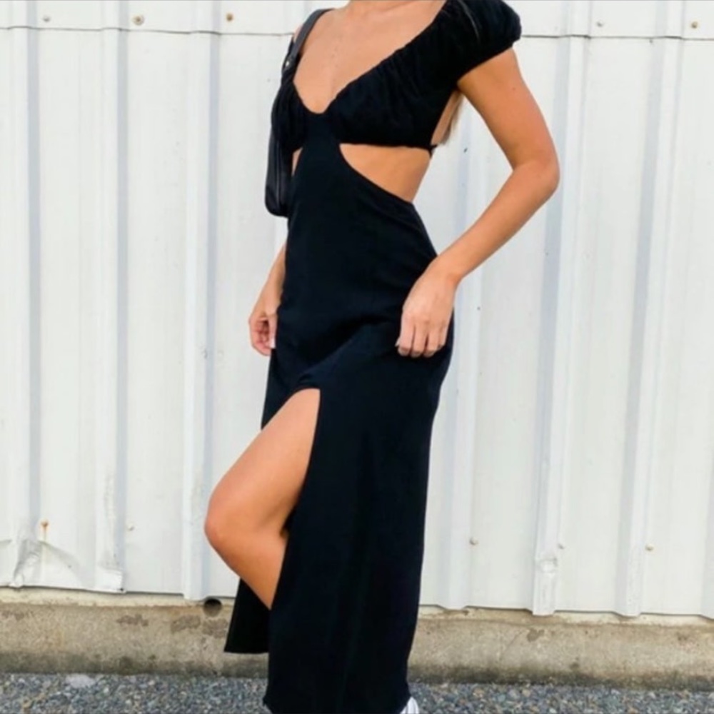 Black Backless Dress